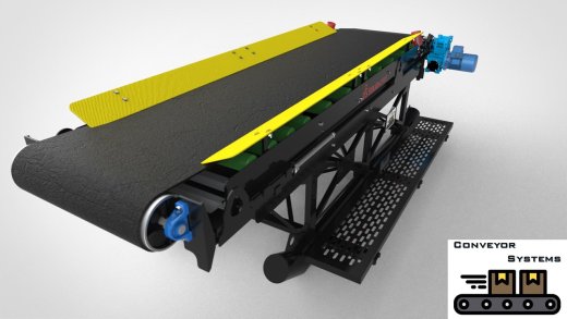 露天矿物料分拣输送机3D数模图纸 STEP格式缩略图