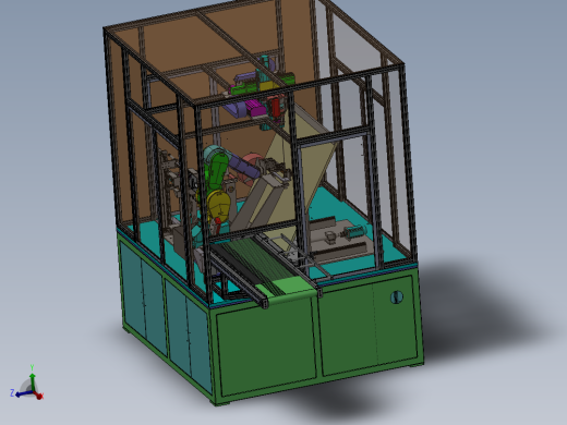机器人检测专机 视觉检测专机3D图纸