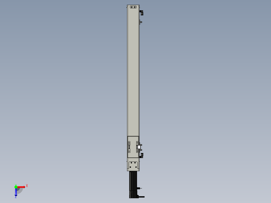 Toyo东佑达直线模组-ECH6-650-BC+煞車俯视图