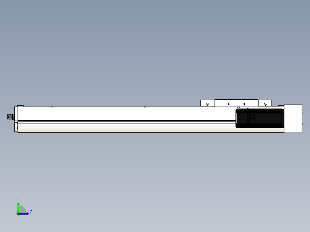 Toyo东佑达直线模组-ECH17-550-BR-400W+煞車左视图
