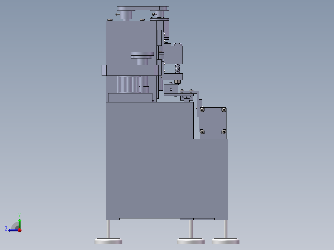 同位素胶囊自动分装系统设计右视图