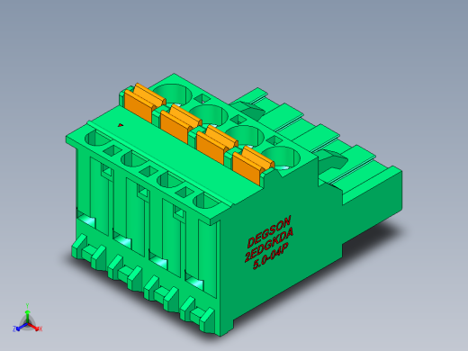 DEGSON 2EDG 系列 5.0mm 可插拔接线端子组-2EDGKDA-5.0-04P-14-00AH