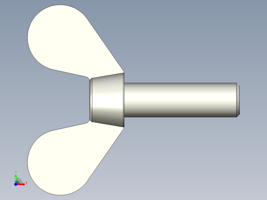 带耳螺钉-DIN_316_Wing_screws_12x1.75x40-34.7-19.5_65_4.9_33.5_12.stp前视缩略图