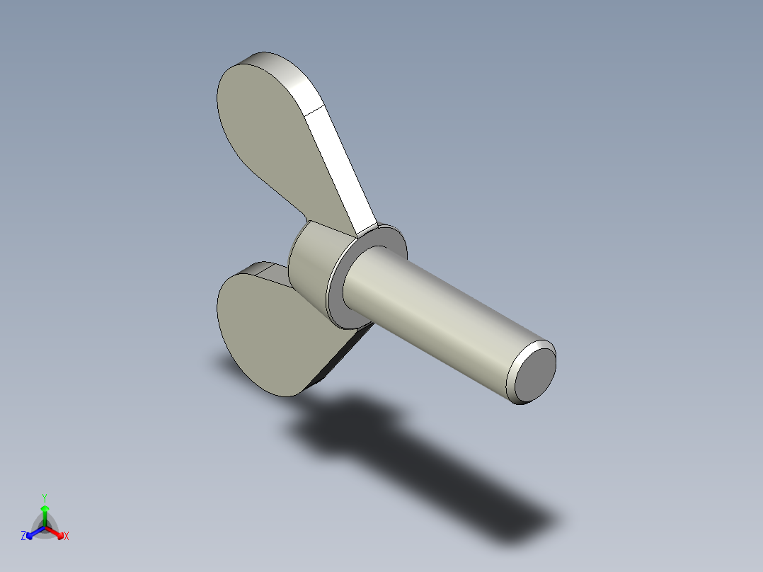 带耳螺钉-DIN_316_Wing_screws_12x1.75x40-34.7-19.5_65_4.9_33.5_12.stp正等轴测图
