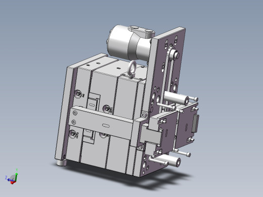 复杂的斜顶，滑块，齿轮模具