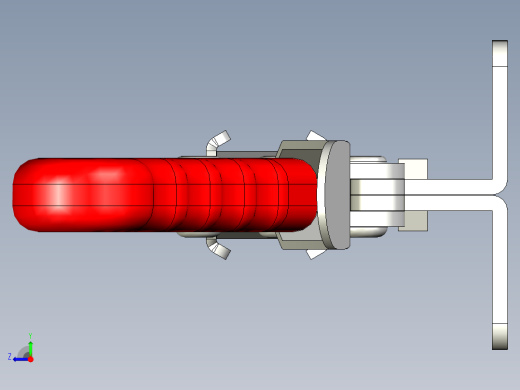 水平式夾鉗SSP(M)-3D多系列多零件图纸模型右视缩略图