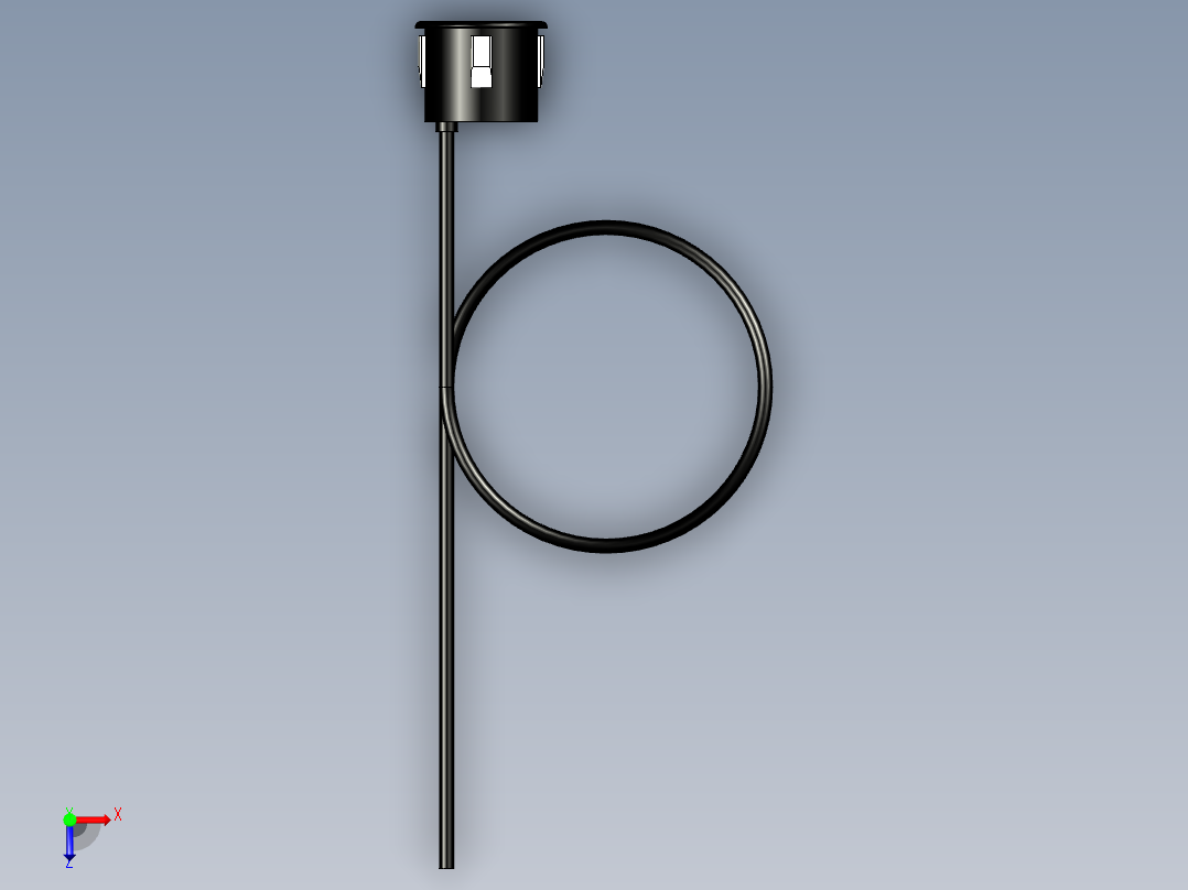 传感器模块，AJ-SR04M超声波测距装置的一部分俯视图