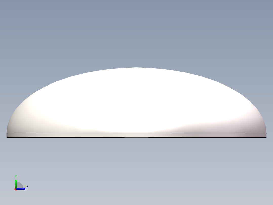 EHA椭圆形封头DN2500左视图