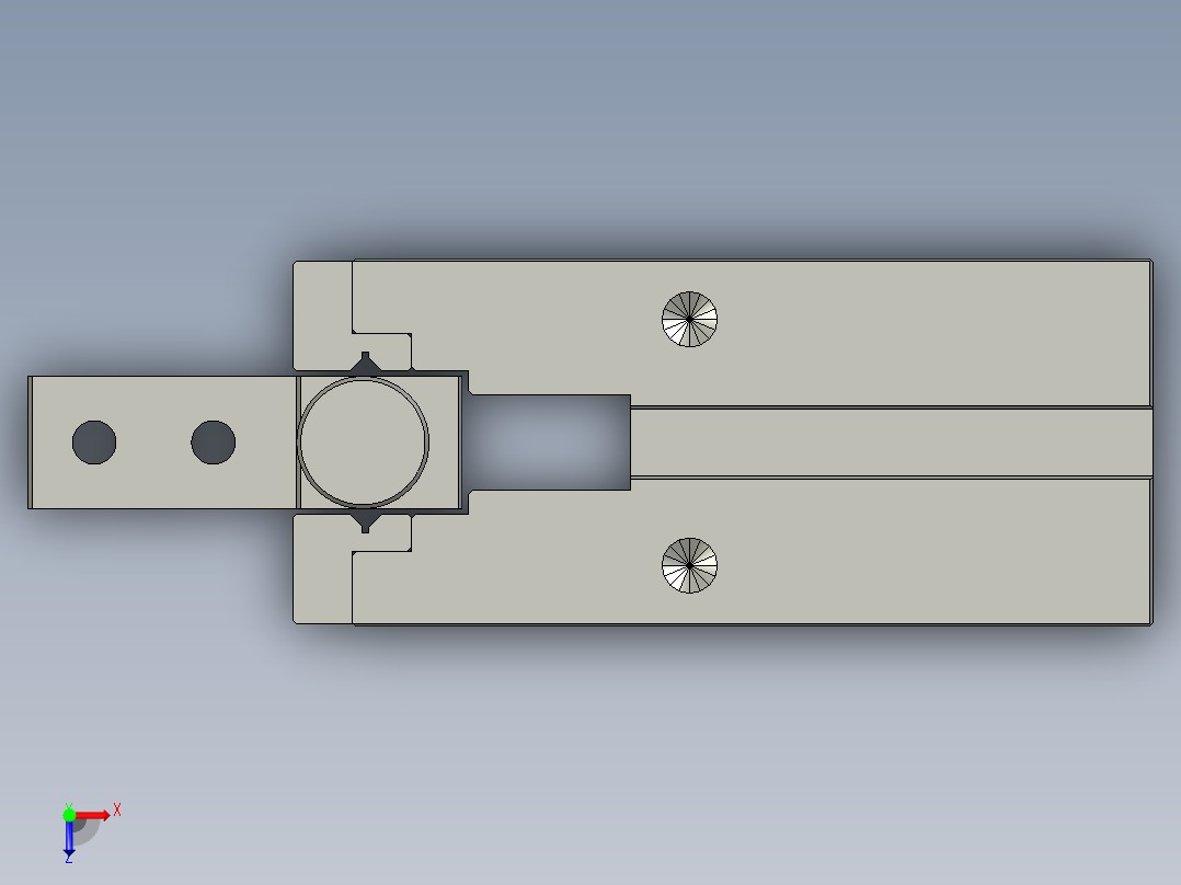普通气爪PH01-20A俯视图