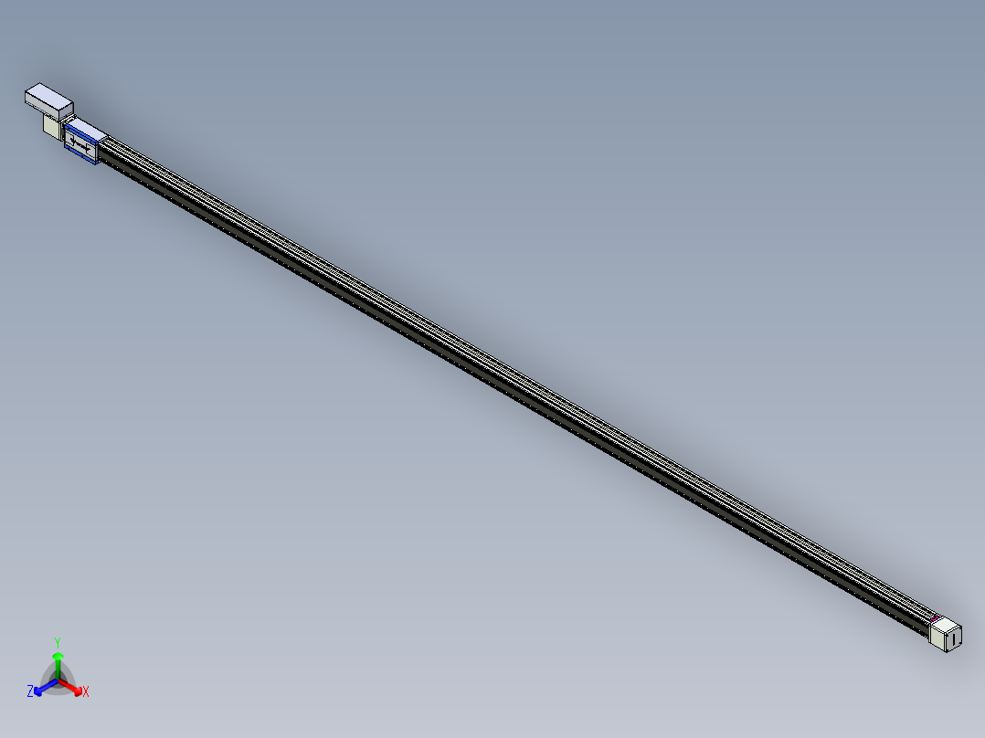 威洛博LB.GB同步带传动--欧规系列GB8-L96-S4850-BR-P75正等轴测图