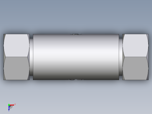 卡套式工业通用硬管接头EO_Weld_bulkhead_fitting_ESV18ZL俯视缩略图