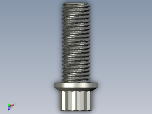 法兰头螺钉-5-16in-24 7-8long 12-point screws.STEP俯视缩略图