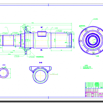 汽车驱动桥 CAD图纸资料 机械设计参考资料设计素材缩略图