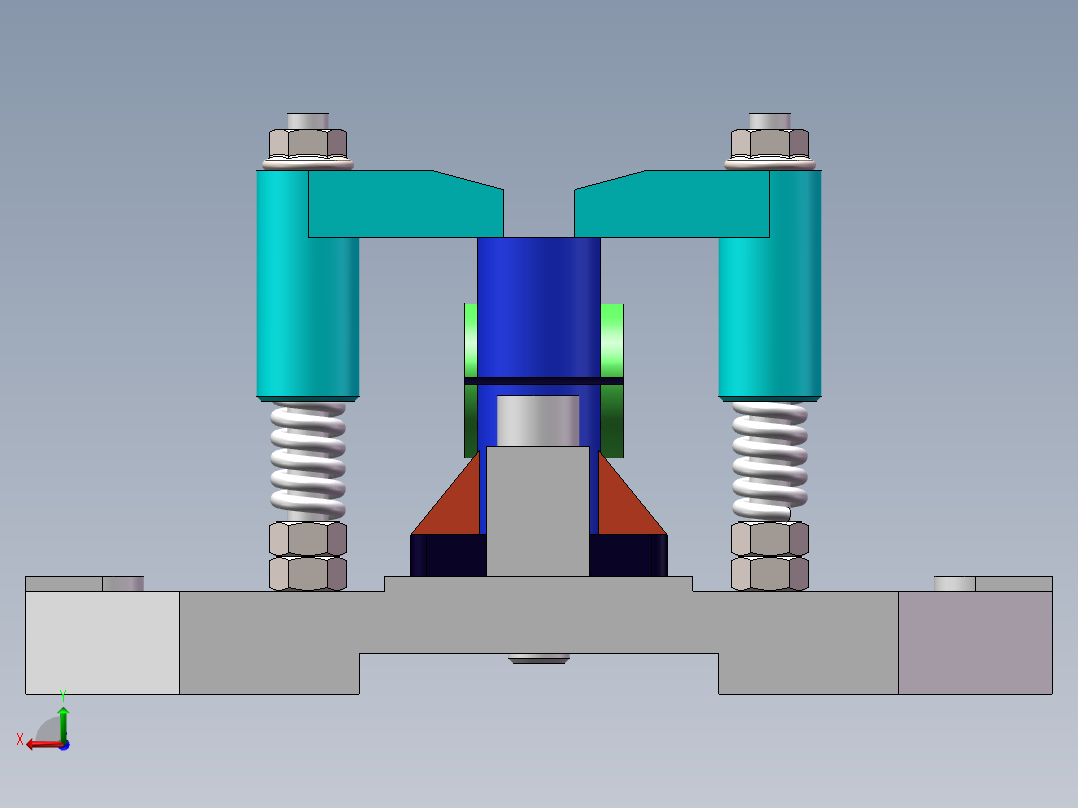 195摇臂轴座铣宽1.5mm槽夹具设计资料含三维+二维CAD+工序卡+说明书后视图