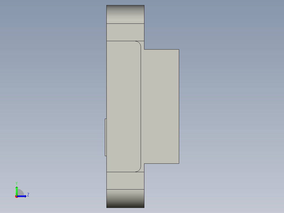 1反射型MA运动传感器 薄型短型 (V型)左视图