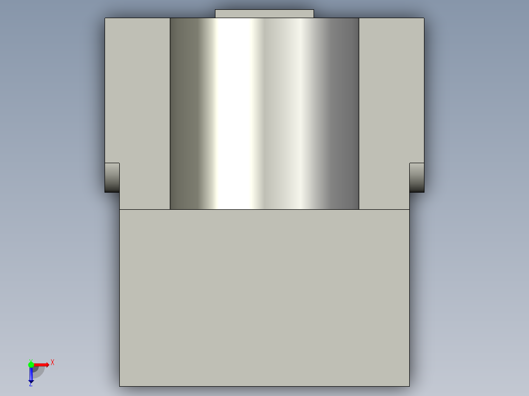 1反射型MA运动传感器 薄型短型 (V型)俯视图