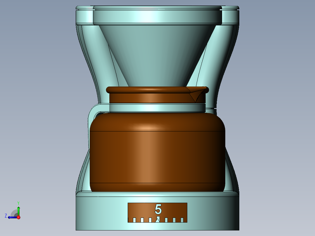 制咖啡机玩具模型右视图