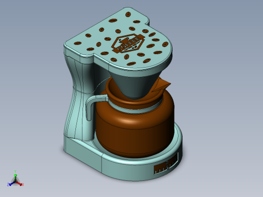 制咖啡机玩具模型正等轴测缩略图