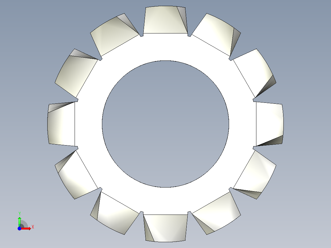 EXTERNAL TOOTH LOCK WASHER for M4 SCREW.IGS前视图
