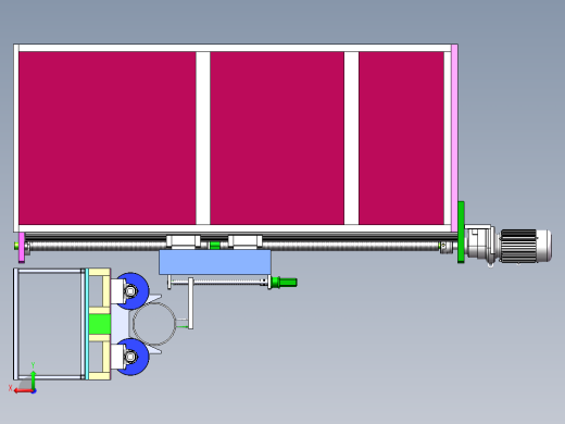 Q499-钢管螺旋式无损探伤系统设计【三维SolidWorks】后视缩略图
