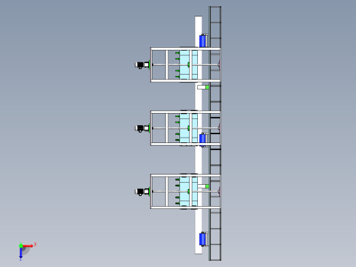 Q499-钢管螺旋式无损探伤系统设计【三维SolidWorks】俯视缩略图