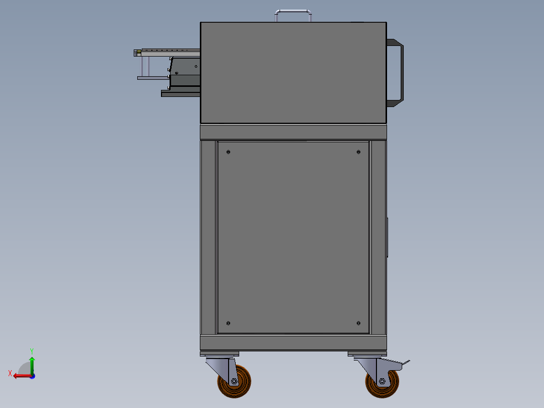 双通道震动盘上料机后视图