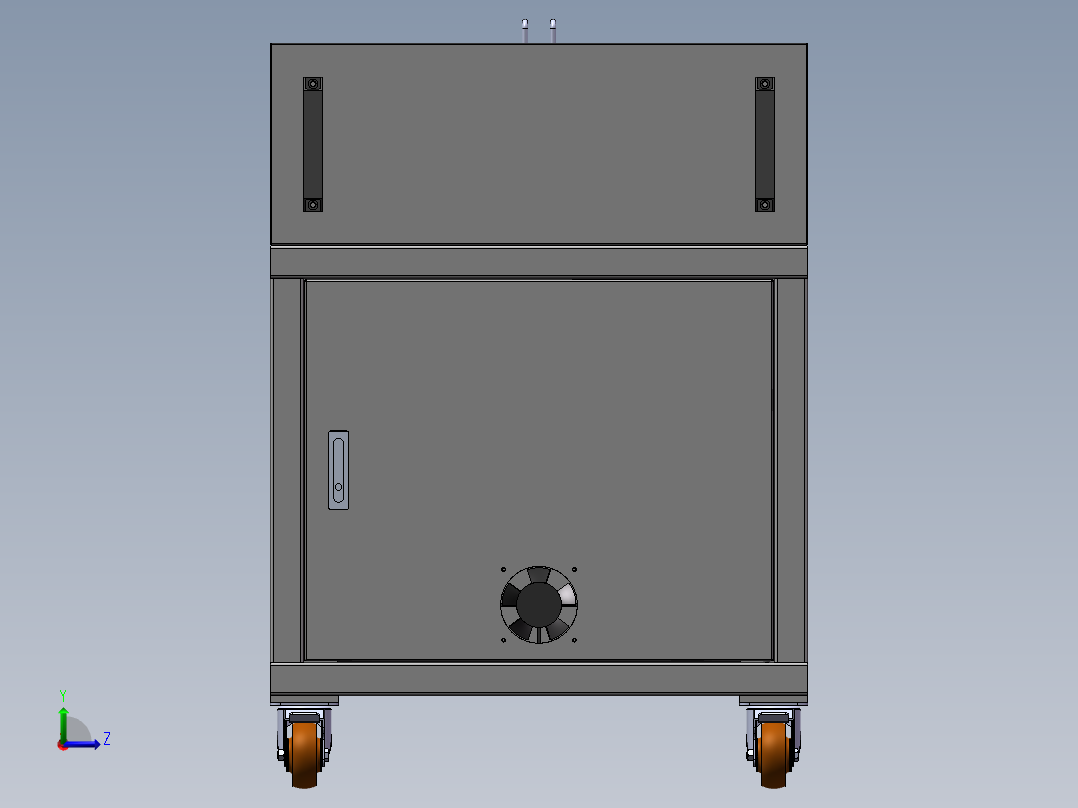 双通道震动盘上料机左视图