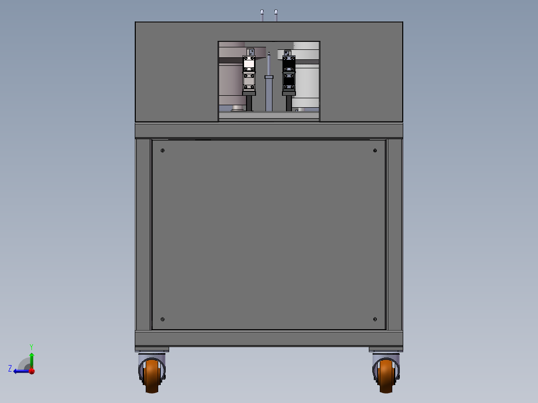 双通道震动盘上料机右视图