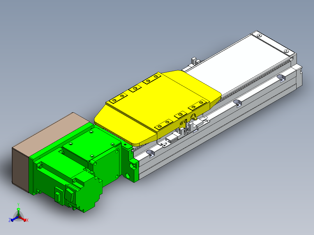 GTA内嵌同步带全封闭GTA12-400W正等轴测图
