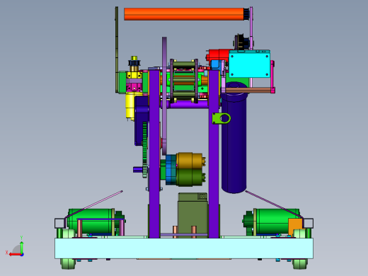 循迹行进自动卸货物小车后视缩略图