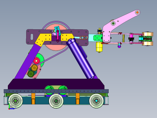 循迹行进自动卸货物小车左视缩略图