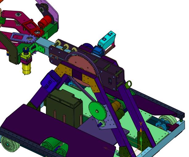 循迹行进自动卸货物小车