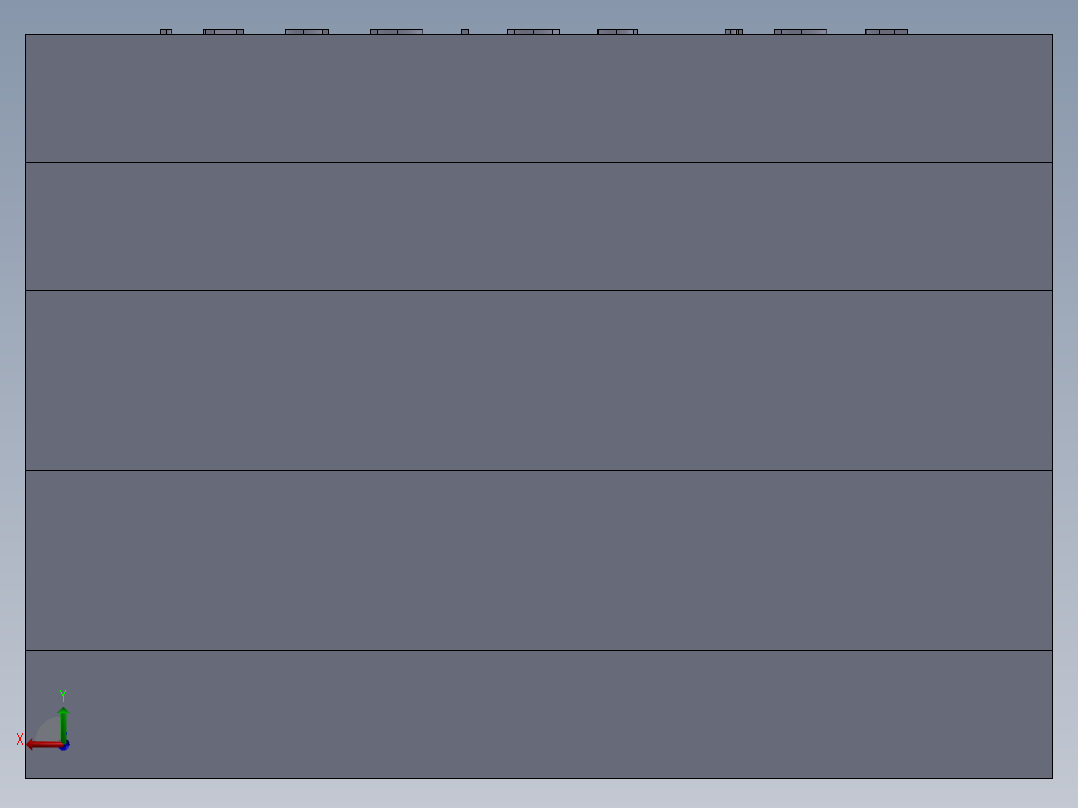 注塑模具后视图