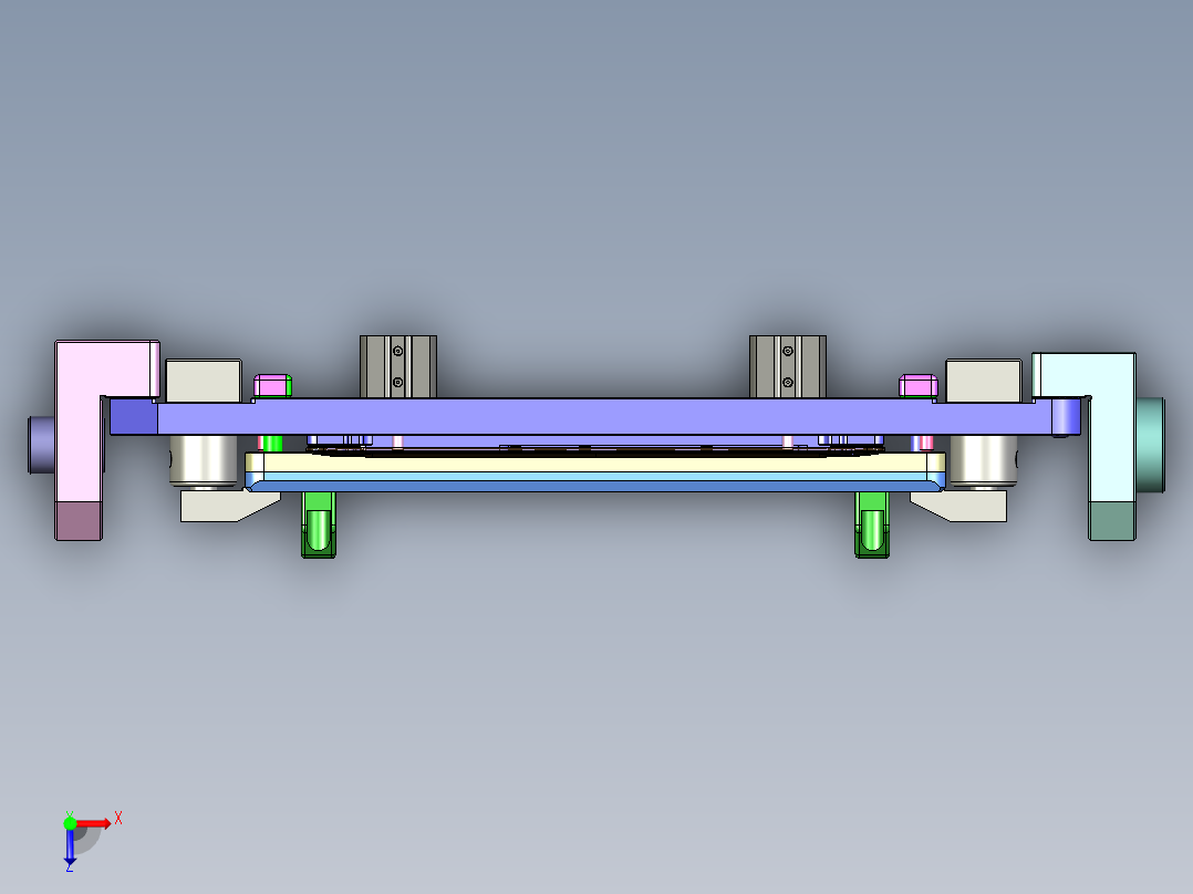 ZAZ00-D-笔记本CNC工装夹具三维模型CNC5-20140329俯视图
