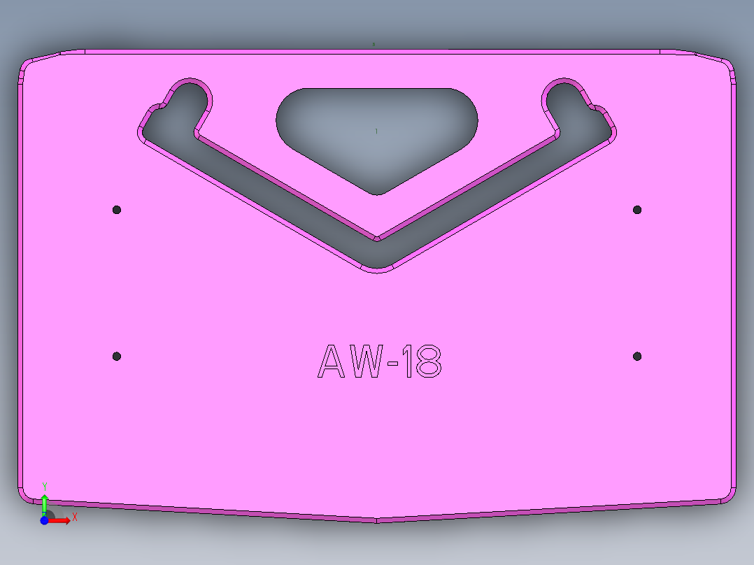 Aw-18-CNC1笔记本CNC工装夹具三维模型-CNC2前视图