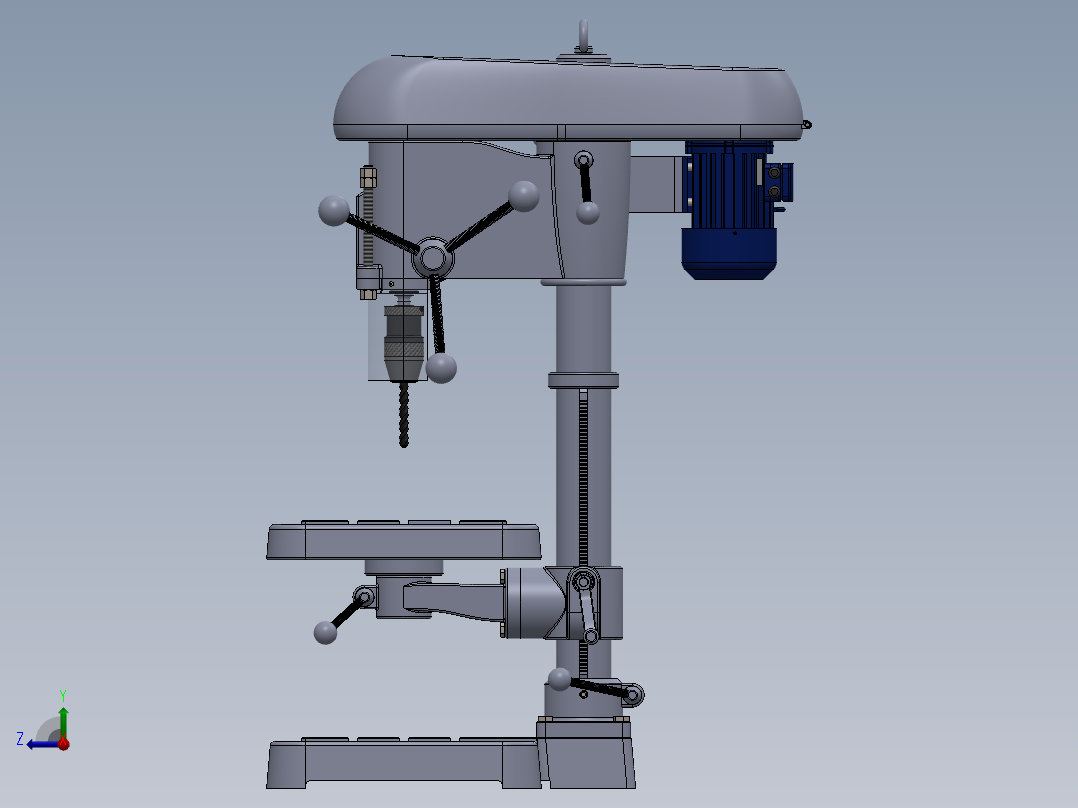 钻台pillar-drill-all-parts右视图