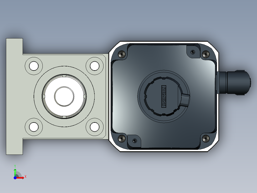 伺服电动缸G-220358前视图