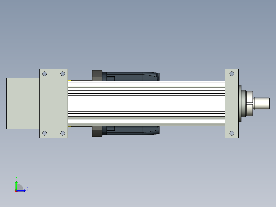 伺服电动缸G-220358左视图