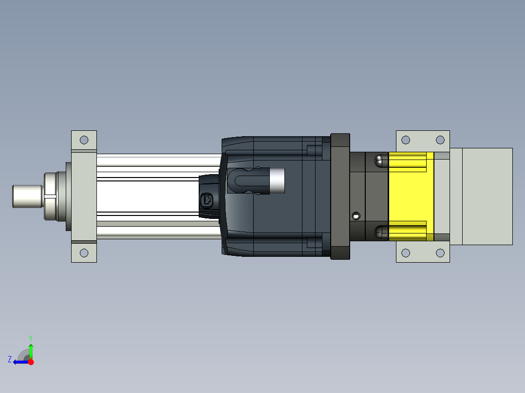 伺服电动缸G-220358右视图