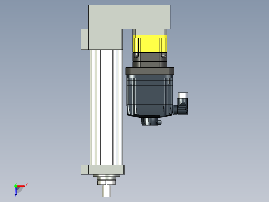 伺服电动缸G-220358俯视图