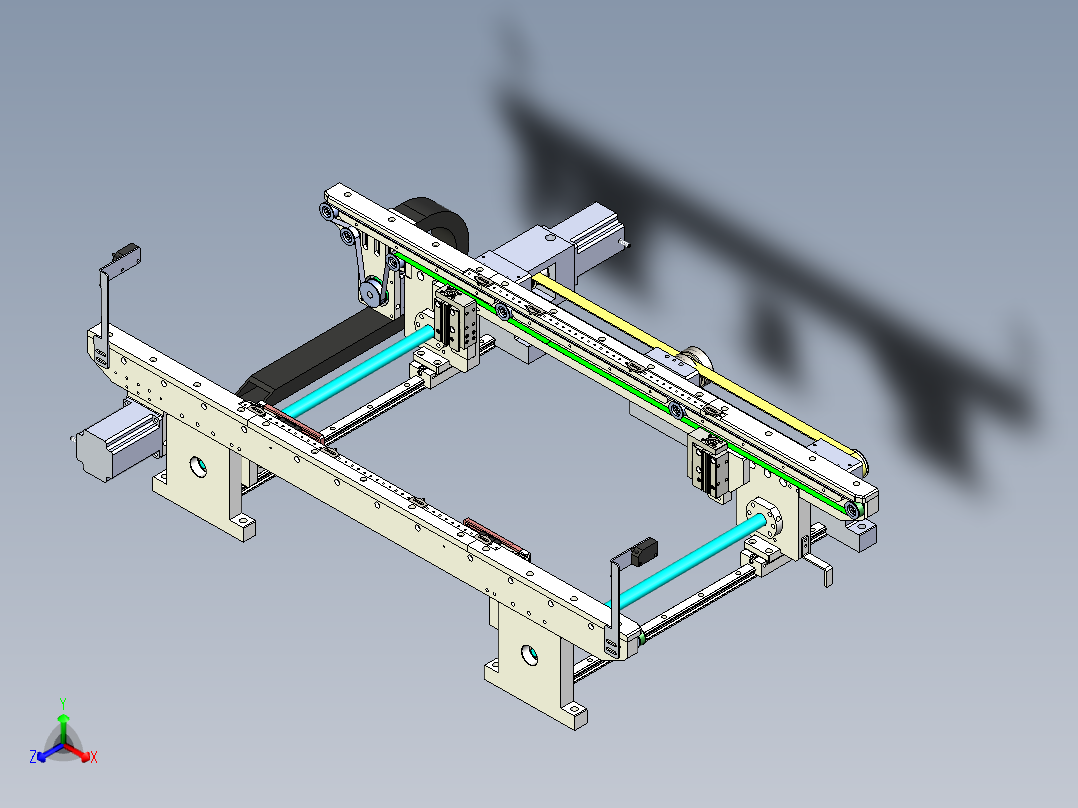 可调宽度皮带线