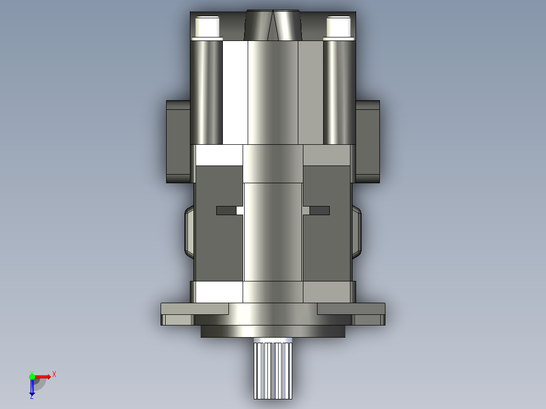 CBHYG-F双联齿轮油泵CBHYG-F25-F3.5-ATΦ俯视图