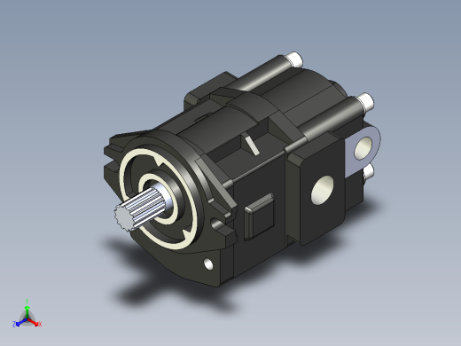 CBHYG-F双联齿轮油泵CBHYG-F25-F3.5-ATΦ正等轴测缩略图