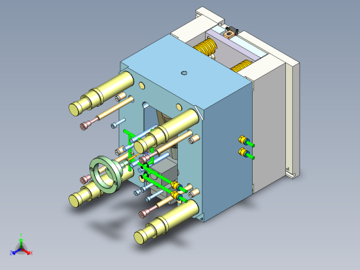 一款美容仪外壳模具图