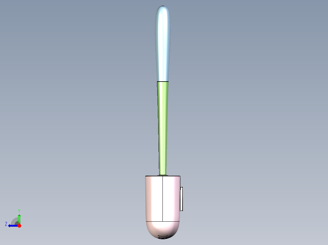 壁挂马桶刷右视图