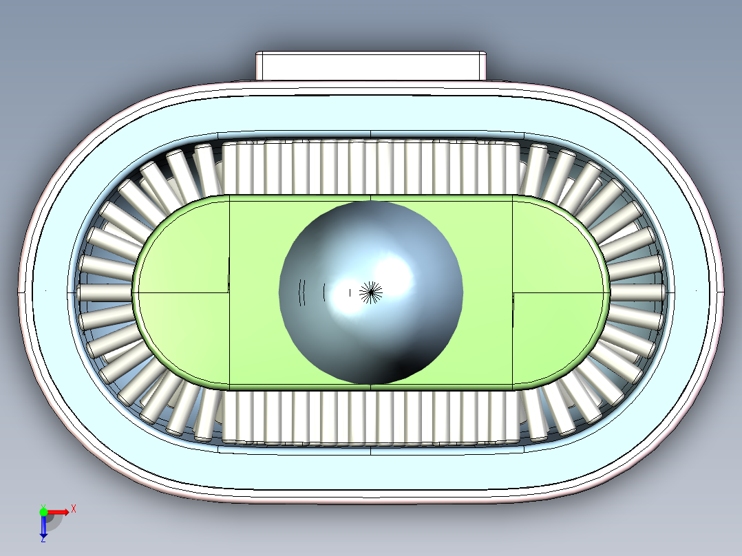 壁挂马桶刷俯视图