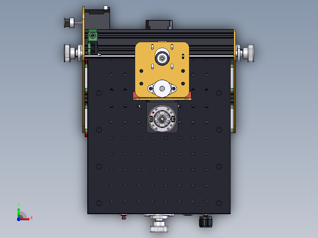 小型电路板钻铣机前视图