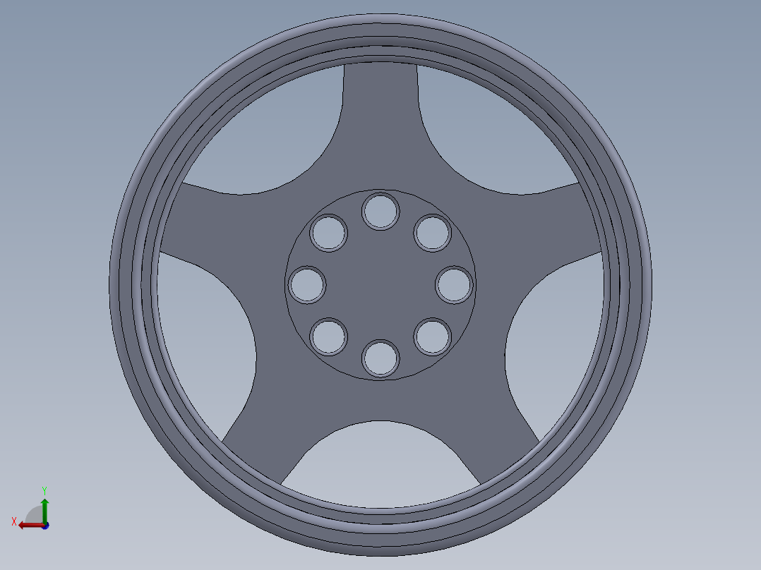 轮毂、轮胎(16)后视图