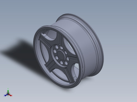 轮毂、轮胎(16)正等轴测缩略图