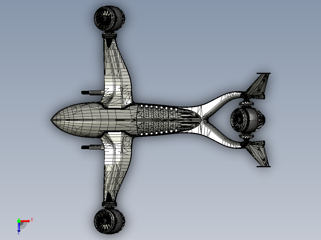 宇宙飞船(49)俯视图